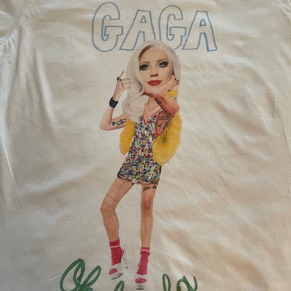 Sugarbird Limited Collection Gaga Oh La La RARE white cotton t-shirt, size 6 - Picture 4 of 12